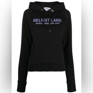 Helmut Lang Namesake Slim Hoodie Basalt Black